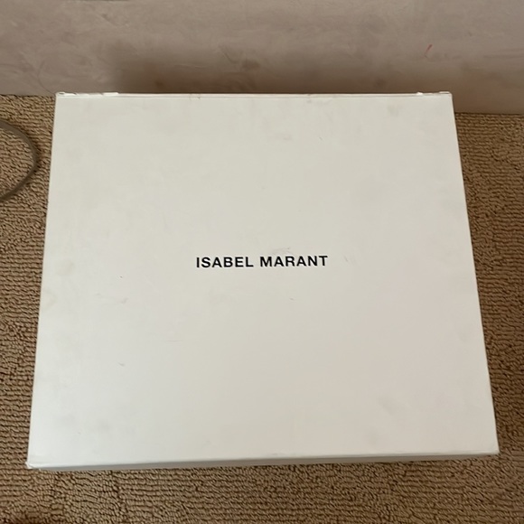 isabel marant Milla tie cut out leather suede loafer ankle boot bootie 38 7.5-8 - Picture 10 of 13